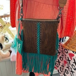 Montana West Crossbody with Cowhair